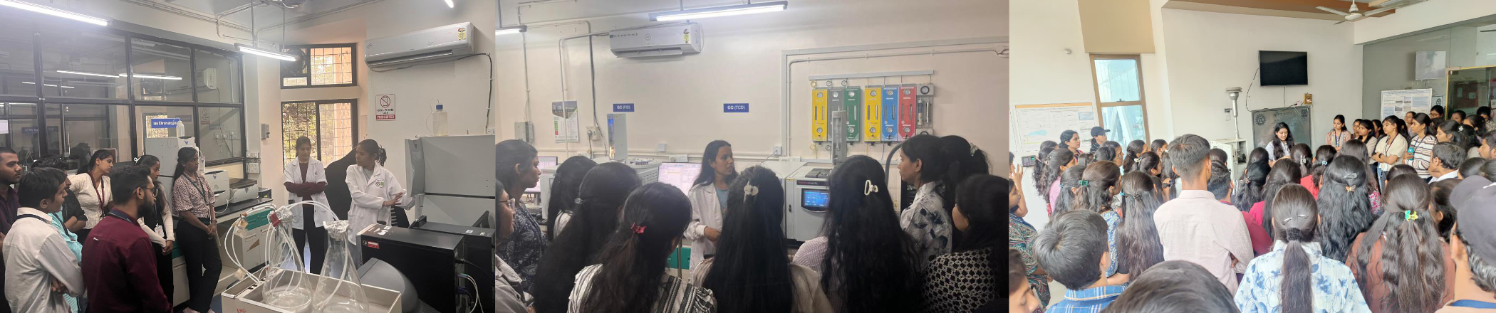 श्री शिवाजी विज्ञान महाविद्यालय, अमरावती के बी.एससी. रसायन विज्ञान के 102 छात्रों ने सीएसआईआर-नीरी  में विश्लेषणात्मक रसायन विज्ञान एवं पर्यावरणीय निगरानी पर अनुसंधान एवं विकास (R&D) का व्यावहारिक अनुभव प्राप्त किया। Image