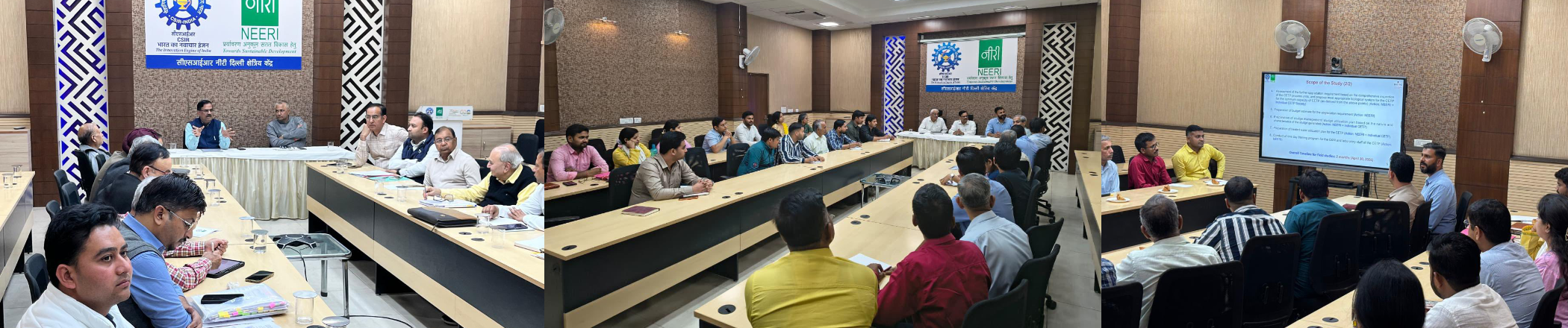 सीएसआईआर-नीरी दिल्ली क्षेत्रीय केंद्र (डीआरसी) द्वारा दिल्ली में स्थापित कॉमन एफ्लुएंट ट्रीटमेंट प्लांट्स (सीईटीपी) के संचालन एवं प्रबंधन के लिए उत्तरदायी 11 सीईटीपी सोसायटियों के अधिकारियों के साथ एक प्रारंभिक (किक-ऑफ) बैठक आयोजित की गई। Image