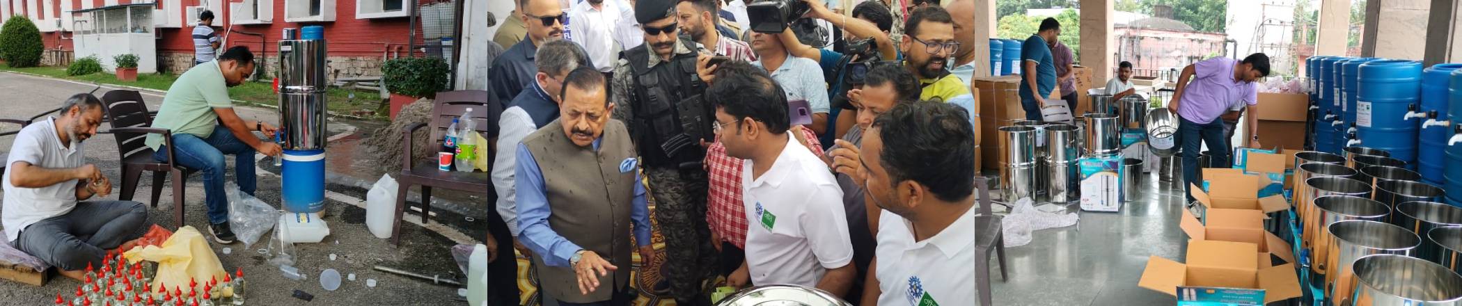 Dr. Jitendra Singh leads CSIR's flood relief in J&K CSIR-NEERI team supplies safe drinking water to affected communities Image