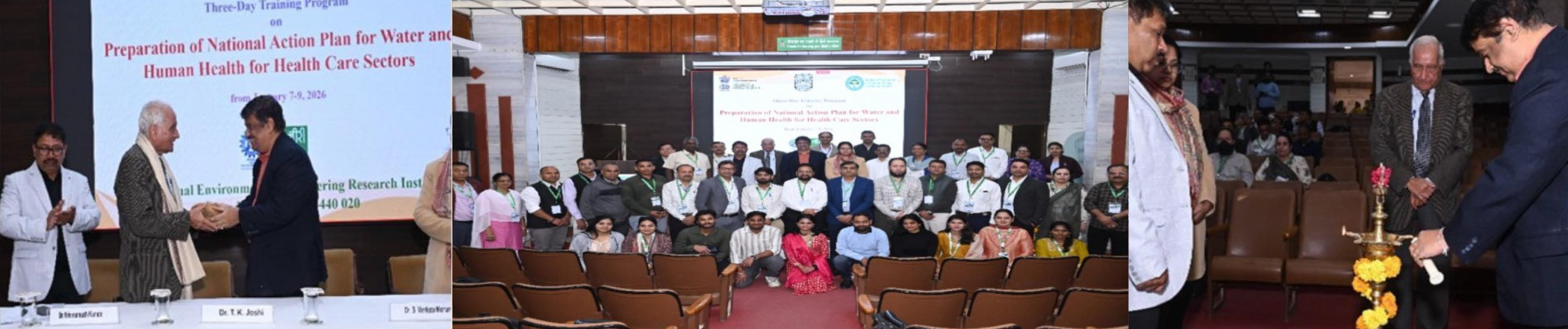 जल-स्वास्थ्य संबंधों को सुदृढ़ बनाना: सीएसआईआर-एनईआरआई और एनसीडीसी ने जल और मानव स्वास्थ्य कार्य योजनाओं पर राष्ट्रीय प्रशिक्षण का आयोजन किया Image