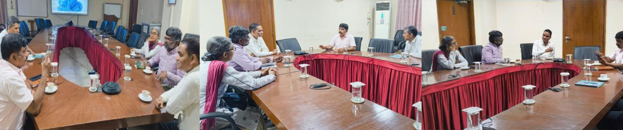 डॉ. पुनर्बसु चौधुरी, अध्यक्ष, पर्यावरण विज्ञान विभाग, कलकत्ता विश्वविद्यालय तथा डॉ. सुबर्णा भट्टाचार्य, जादवपुर विश्वविद्यालय के पर्यावरण अध्ययन विद्यालय से, ने सीएसआईआर-नीरी का दौरा किया। Image