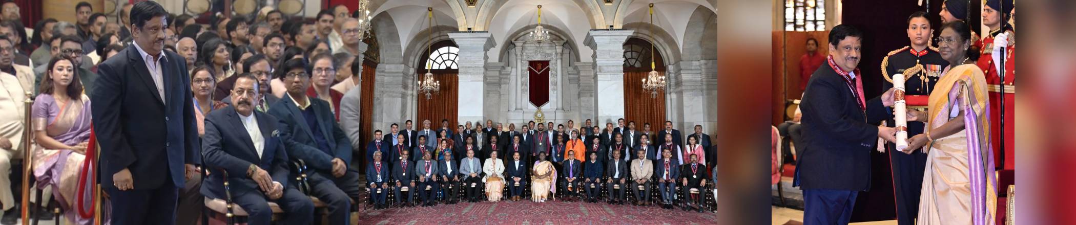 Hon'ble President Confers CSIR-NEERI Director Dr Mohan with Vigyan Shri 2025 Award Image