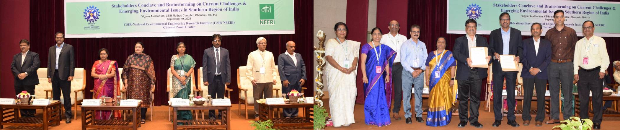 CSIR-NEERI and L&T Water Technology Centre, Chennai sign MoU at Stakeholders Conclave on Emerging Environmental Issues, CSIR Madras Complex (19 Sept 2025) Image